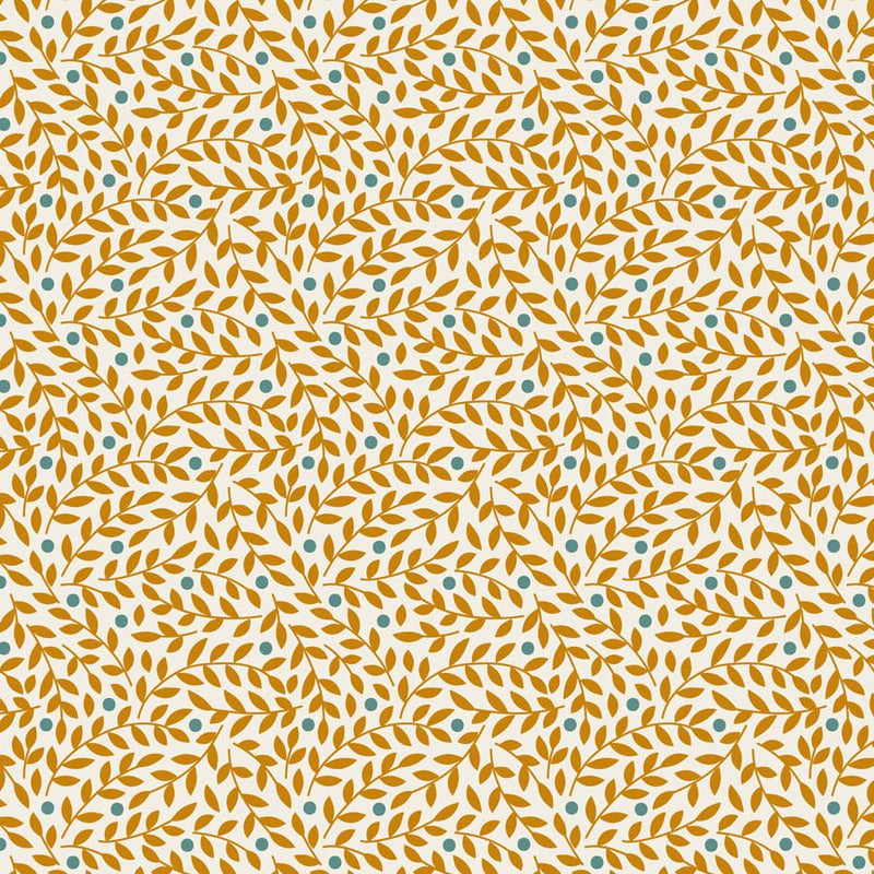 PRE-Order Tilda- Village Life Blenders- Lillian TIL110175 Ochre- Half Yard- October 2026 - Modern Fabric Shoppe