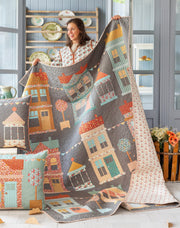 PRE- ORder Tilda- Village Life Charcoal Quilt Kit featuring Village Life- October 2026 - Modern Fabric Shoppe