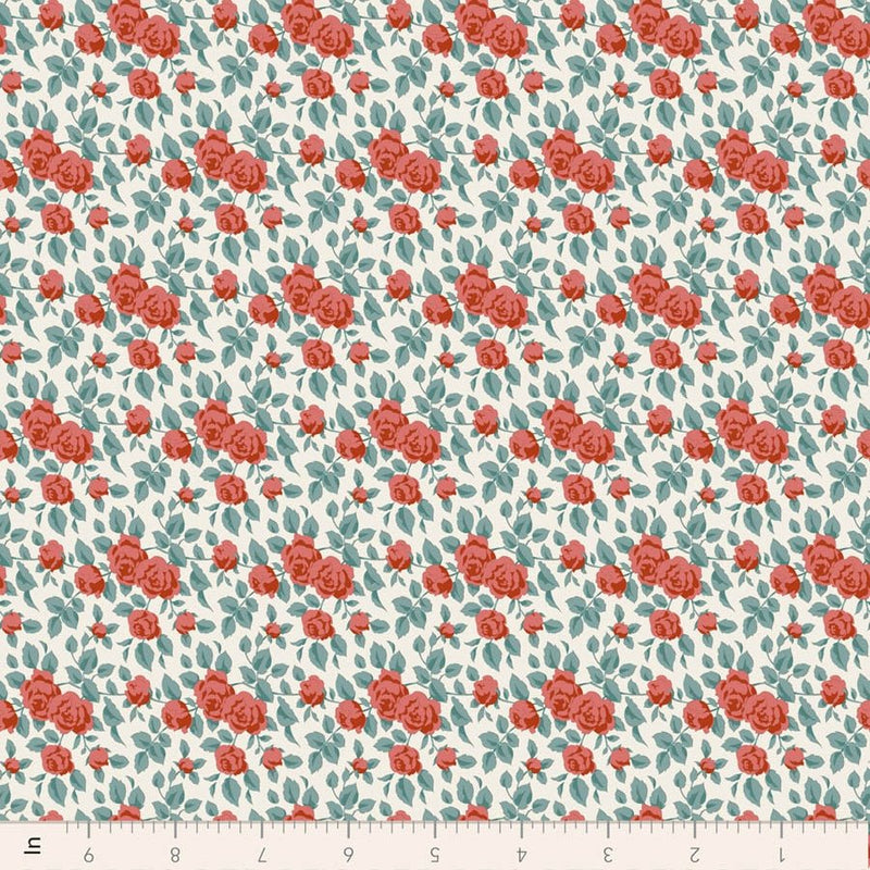 PRE-Order Tilda- Village Life- Margot TIL100684 Rust- Half Yard- October 2026 - Modern Fabric Shoppe