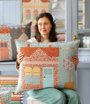 PRE-Order Tilda- Village Life Pillow Kit- House/ Tree DUCK EGG featuring Village Life- October 2026 - Modern Fabric Shoppe