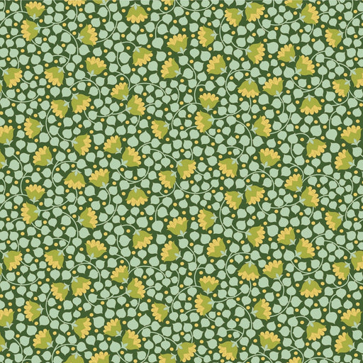 PRE - Order Tilda Wallflower Bellflower - Wallflower Blender TIL110127 Pine - Half Yard - June 2025 - Modern Fabric Shoppe