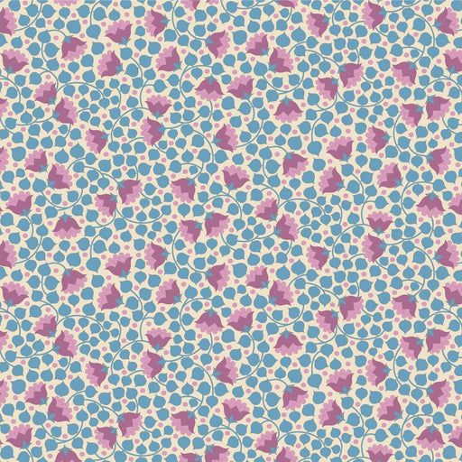 PRE - Order Tilda Wallflower Bellflower - Wallflower Blender TIL110132 Blue - Half Yard - June 2025 - Modern Fabric Shoppe