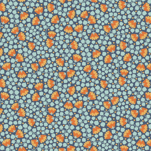 PRE - Order Tilda Wallflower Bellflower - Wallflower Blender TIL110133 Prussian - Half Yard - June 2025 - Modern Fabric Shoppe