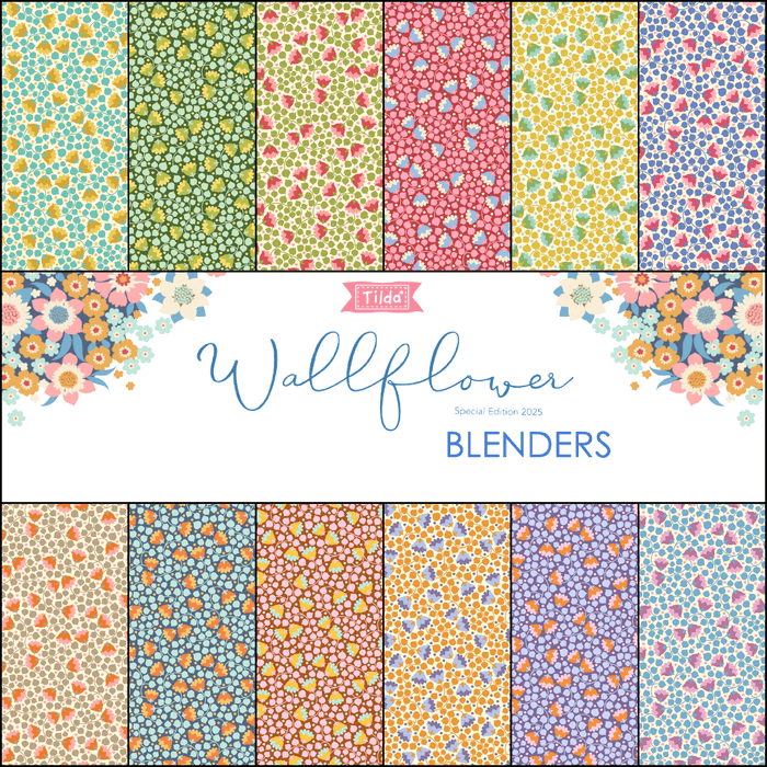 PRE - ORDER Tilda Wallflower Blenders - Half Yard Bundle - June 2025 - Modern Fabric Shoppe