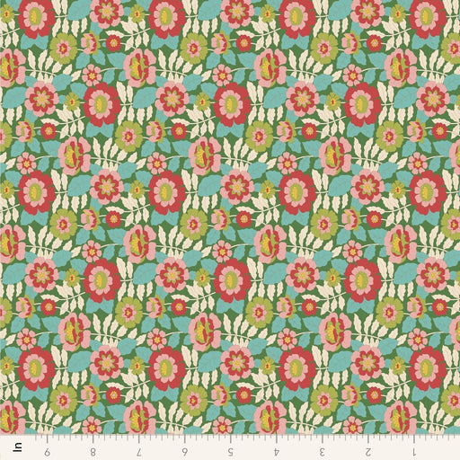 PRE - Order Tilda Wallflower - Wallflower Beverly TIL110609 Green - Half Yard - June 2025 - Modern Fabric Shoppe