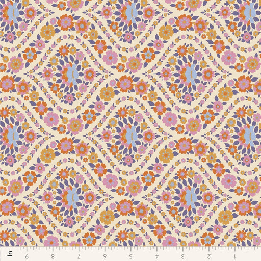 PRE - Order Tilda Wallflower - Wallflower Bianca TIL110620 Thristle - Half Yard - June 2025 - Modern Fabric Shoppe
