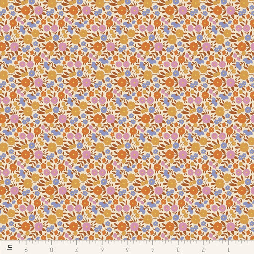 PRE - Order Tilda Wallflower - Wallflower Janice TIL110616 Caramel - Half Yard - June 2025 - Modern Fabric Shoppe