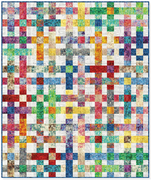 PRE-ORDER Tim Holtz Eclectic Elements Fragments- Hashtag Twin Quilt Kit- April 2027 - Modern Fabric Shoppe
