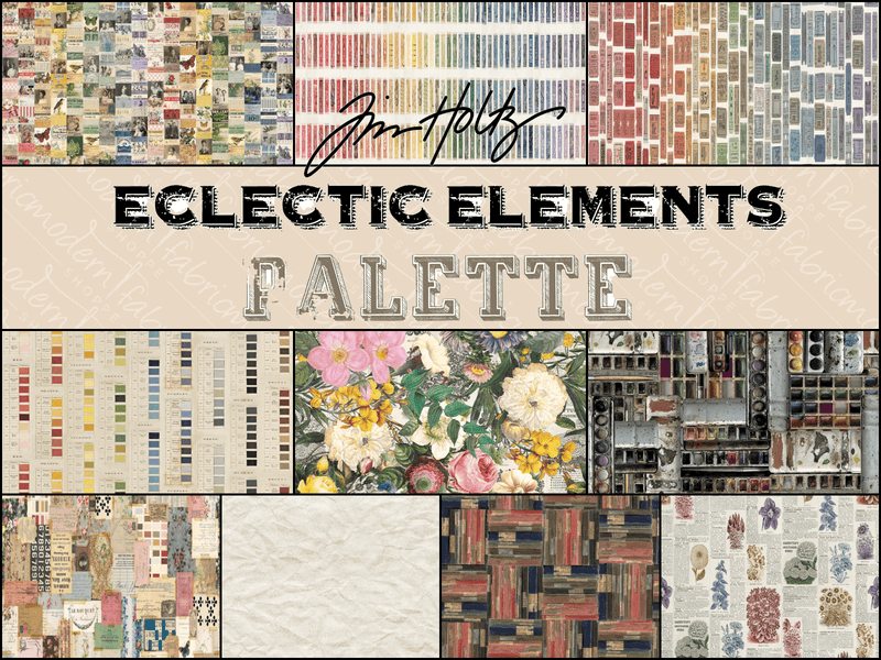 PRE - ORDER - Tim Holtz Eclectic Elements - Multi - Half Yard Bundle - September 2025 - Modern Fabric Shoppe