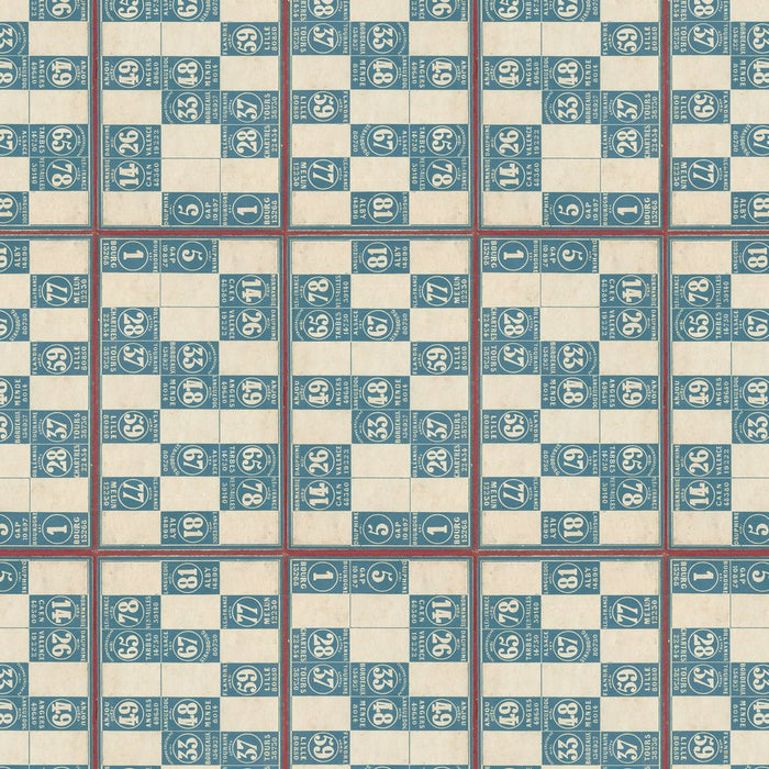 PRE - Order Tim Holtz - Eclectic Elements Palette - Blue Numbers PWTH286.BLUE - Half Yard - May 2025 - Modern Fabric Shoppe
