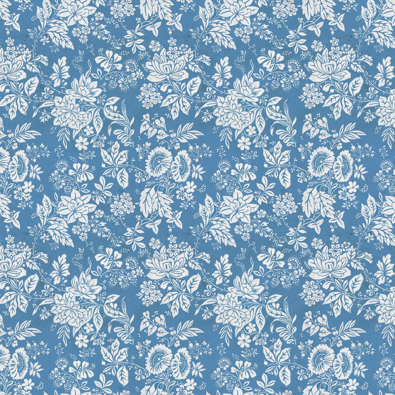 PRE - Order Tim Holtz - Eclectic Elements Palette - Blue Tapestry PWTH287.BLUE - Half Yard - May 2025 - Modern Fabric Shoppe