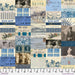 PRE - Order Tim Holtz - Eclectic Elements Palette - Indigo Collage PWTH290.INDIGO - Half Yard - June 2025 - Modern Fabric Shoppe