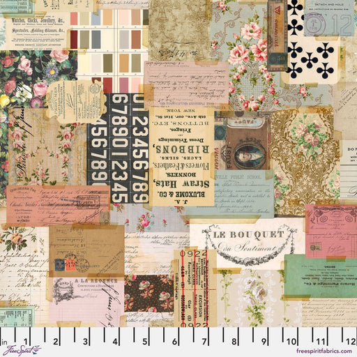 PRE - Order Tim Holtz - Eclectic Elements Palette - Multi Ephemera PWTH325.MULTI - Half Yard - September 2025 - Modern Fabric Shoppe