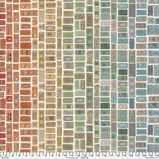 PRE - Order Tim Holtz - Eclectic Elements Palette - Multi Tickets PWTH322.MULTI - Half Yard - September 2025 - Modern Fabric Shoppe