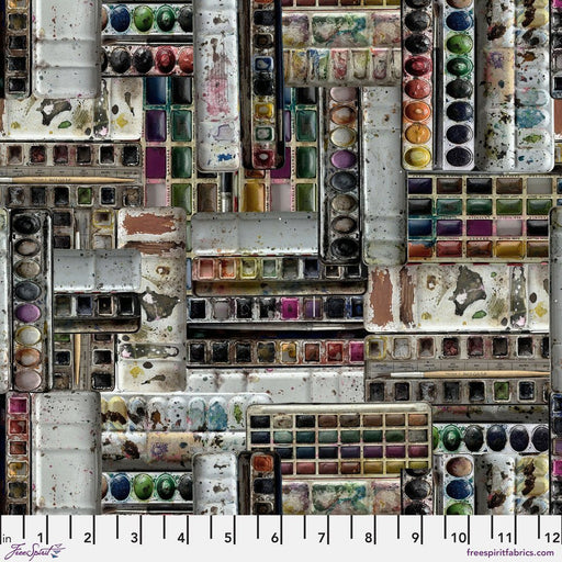 PRE - Order Tim Holtz - Eclectic Elements Palette - Multi Watercolor PWTH323.MULTI - Half Yard - September 2025 - Modern Fabric Shoppe