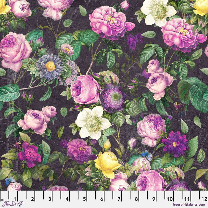 PRE - Order Tim Holtz - Eclectic Elements Palette - Purple Flower Shop PWTH304.PURPLE - Half Yard - July 2025 - Modern Fabric Shoppe