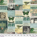 PRE - Order Tim Holtz - Eclectic Elements Palette - Teal Collage PWTH270.TEAL - Half Yard - April 2025 - Modern Fabric Shoppe