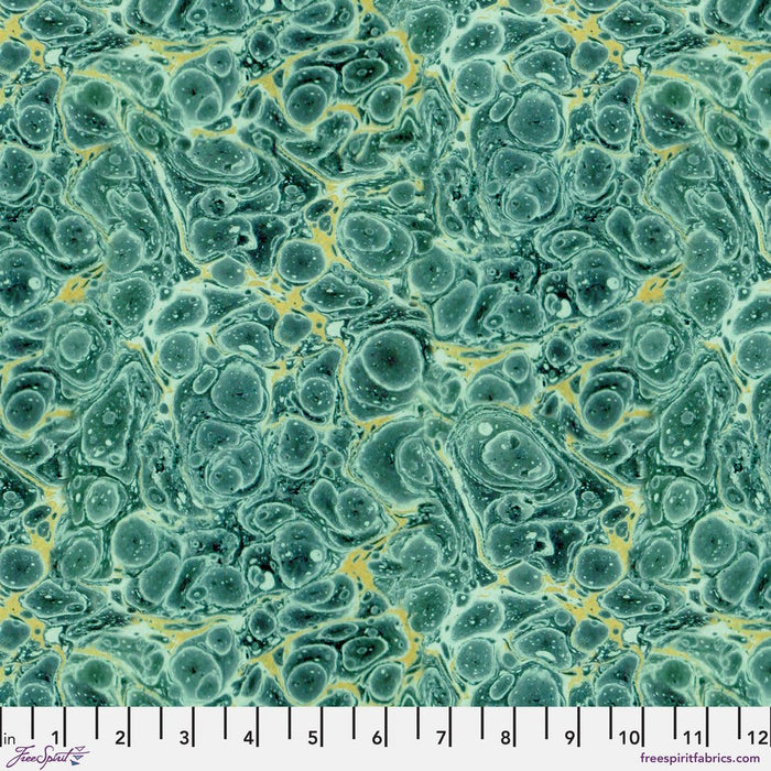 PRE - Order Tim Holtz - Eclectic Elements Palette - Teal Marble PWTH279.TEAL - Half Yard - April 2025 - Modern Fabric Shoppe