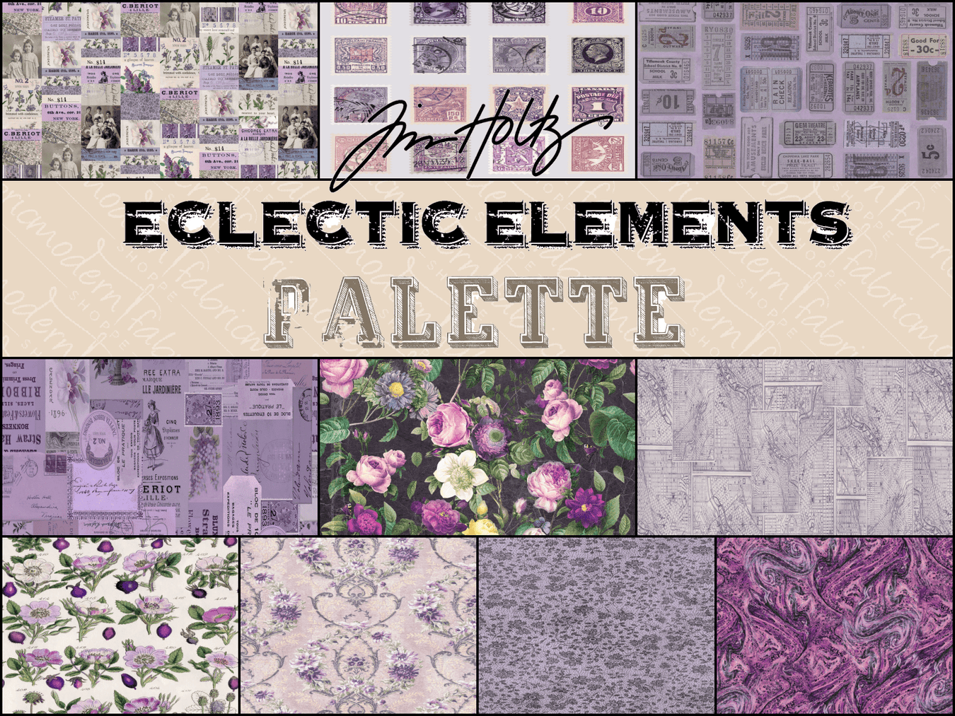 Tim Holtz- Eclectic Elements- Purple
