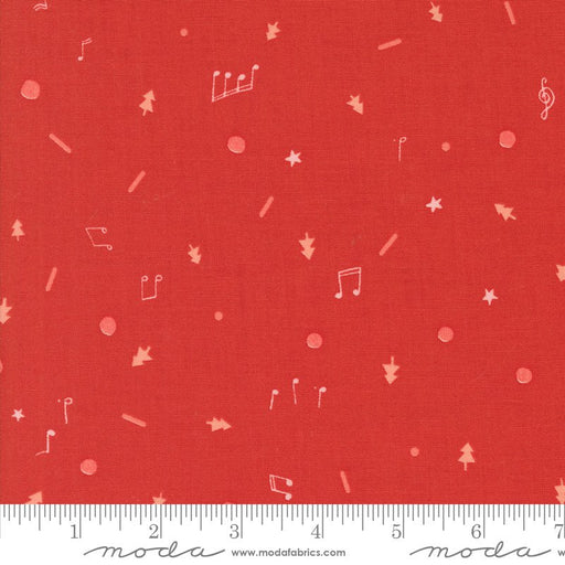 PRE - ORDER Tiny Christmas by Lizzy House - Christmas Red 37137 12 - Half Yard - June 2025 - Modern Fabric Shoppe