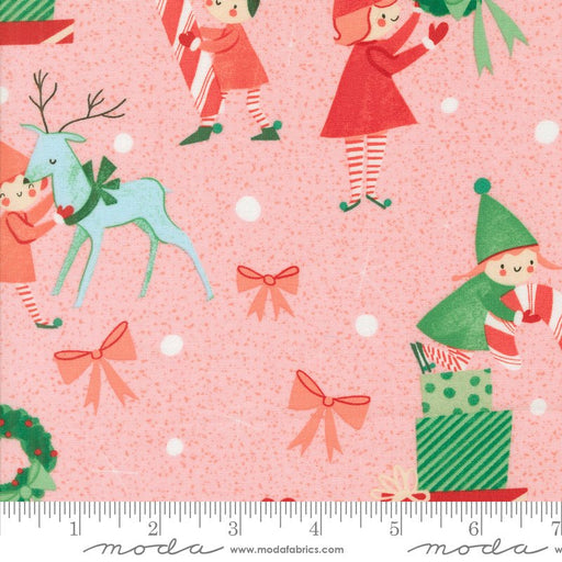 PRE - ORDER Tiny Christmas by Lizzy House - Cotton Candy 37131 15 - Half Yard - June 2025 - Modern Fabric Shoppe