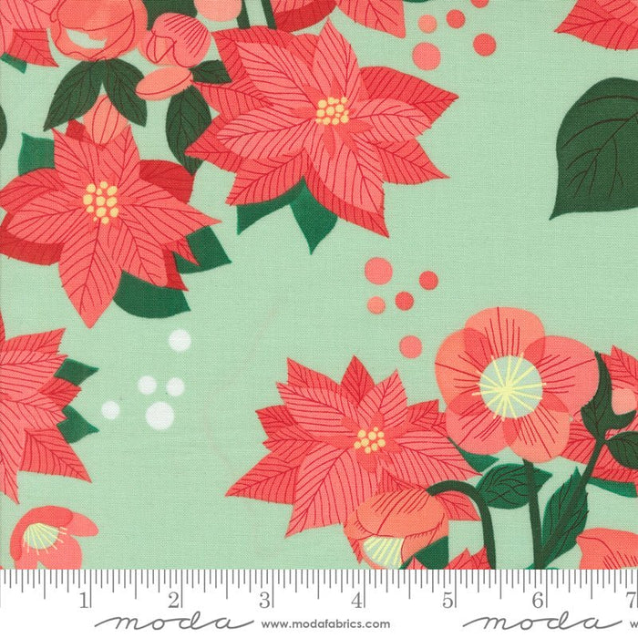 PRE - ORDER Tiny Christmas by Lizzy House - Mint 37130 16 - Half Yard - June 2025 - Modern Fabric Shoppe