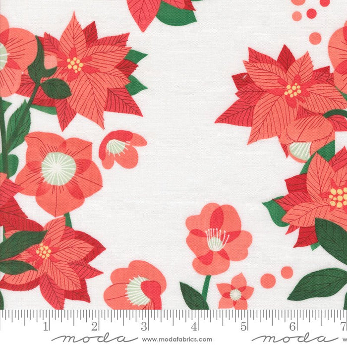 PRE - ORDER Tiny Christmas by Lizzy House - Snow 37130 11 - Half Yard - June 2025 - Modern Fabric Shoppe