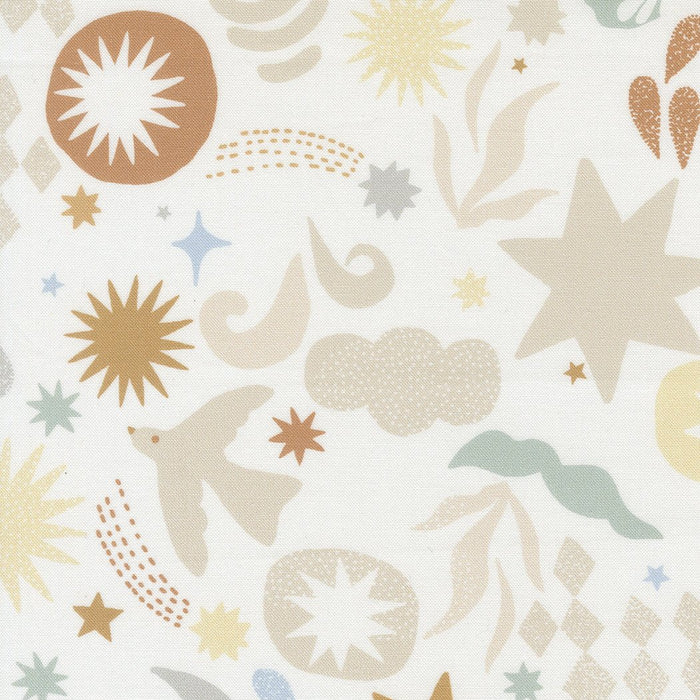 PRE - Order - To the Moon and Back by Paper + Cloth - 25902 11 - Dove - Half Yard - October 2025 - Modern Fabric Shoppe