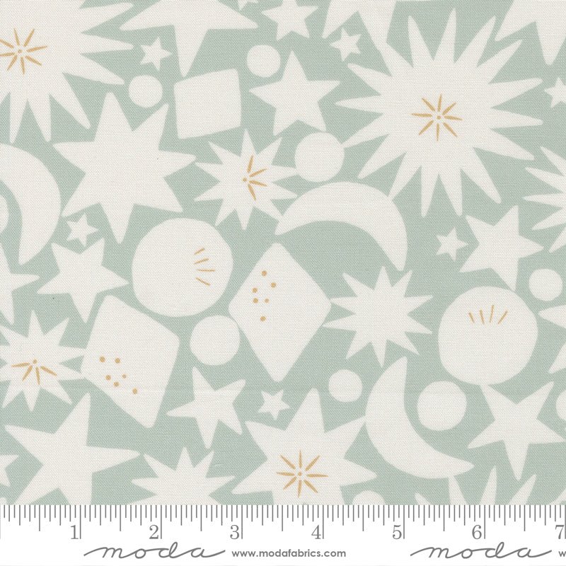 PRE - Order - To the Moon and Back by Paper + Cloth - 25905 15 - Grass - Half Yard - October 2025 - Modern Fabric Shoppe