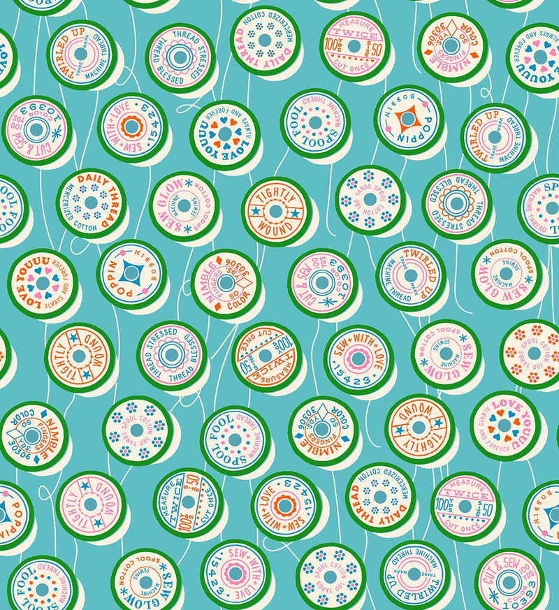 PRE - Order Trinketry by Melody Miller - RS 0111 18 - Turquoise - Half Yard - February 2026 - Modern Fabric Shoppe