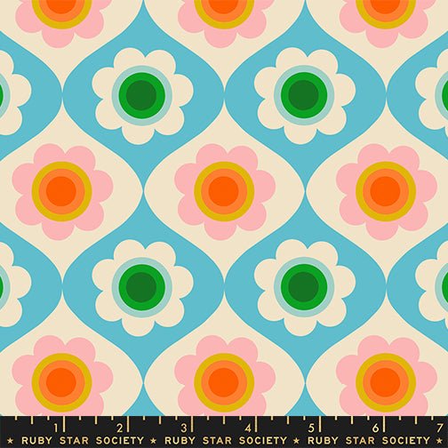 PRE - Order Trinketry by Melody Miller - RS 0114 18 - Turquoise - Half Yard - February 2026 - Modern Fabric Shoppe