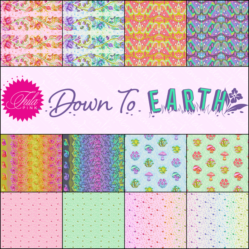 PRE-Order Tula Pink Down to Earth- Half Yard Bundle- March 2027 - Modern Fabric Shoppe
