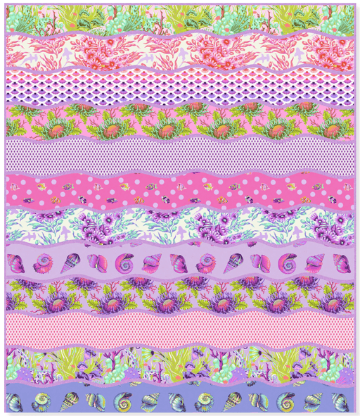 PRE - ORDER Tula Pink - Floral Reef - High Tide Quilt Kit - April 2026 - Modern Fabric Shoppe