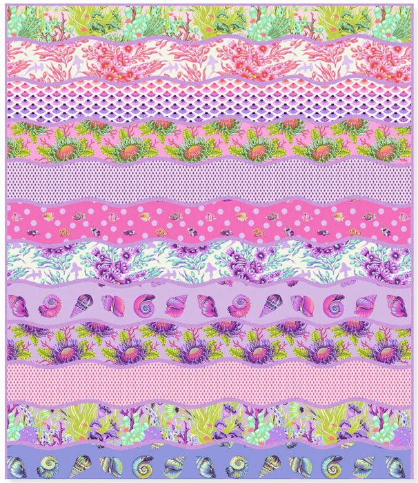 PRE - ORDER Tula Pink - Floral Reef - High Tide Quilt Kit - April 2026 - Modern Fabric Shoppe