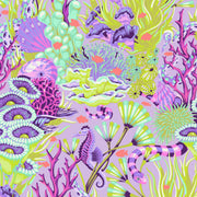 PRE - Order Tula Pink Floral Reef - Reef What You Sew PWTP264.ULTRAVIOLET - Half Yard - April 2026 - Modern Fabric Shoppe