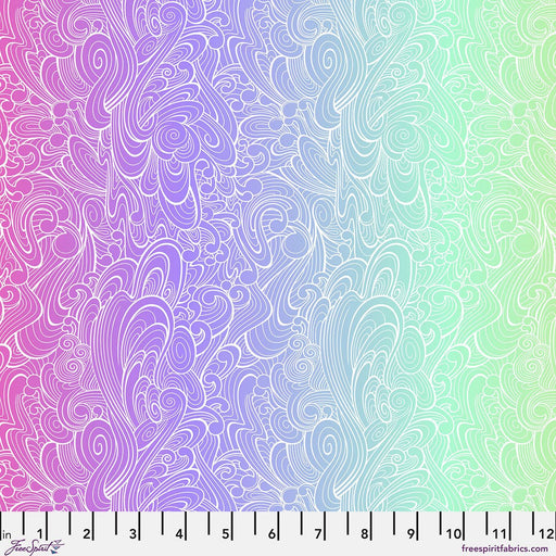 PRE - Order Tula Pink Floral Reef - Riptide PWTP270.DEEPDIVE - Half Yard - April 2026 - Modern Fabric Shoppe