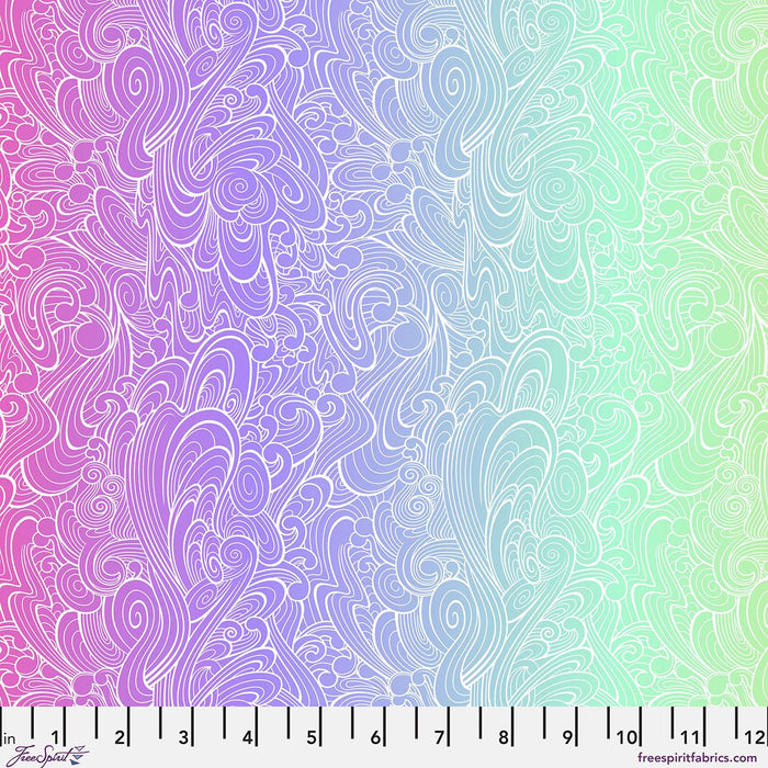 PRE - Order Tula Pink Floral Reef - Riptide PWTP270.DEEPDIVE - Half Yard - April 2026 - Modern Fabric Shoppe