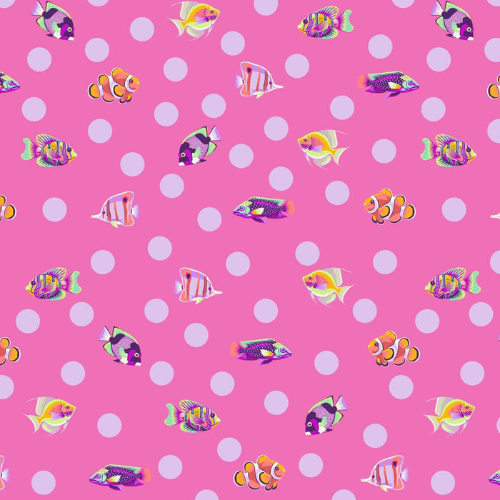 PRE - Order Tula Pink Floral Reef - School Crossing PWTP268.DELPHINE - Half Yard - April 2026 - Modern Fabric Shoppe