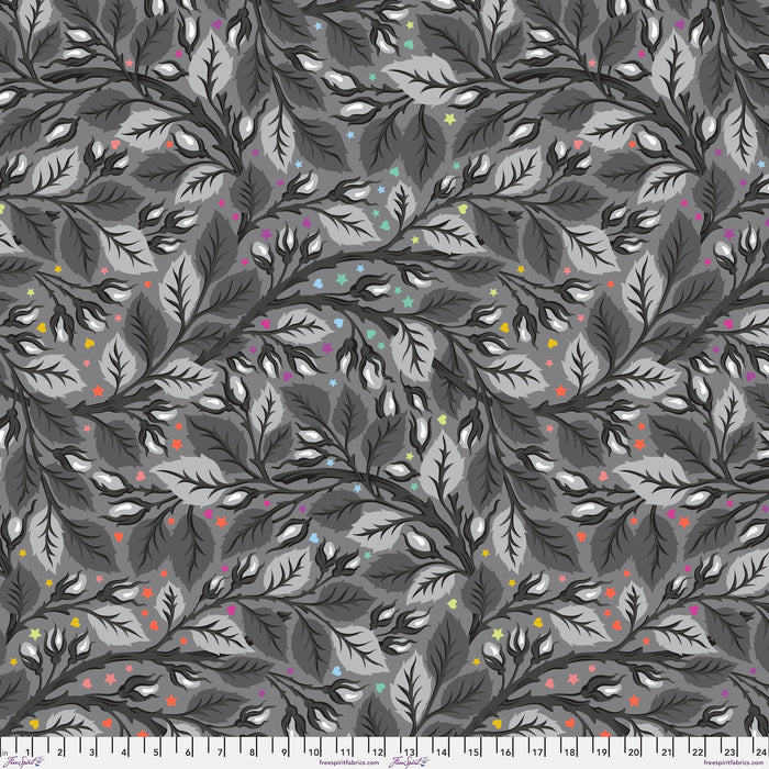 PRE - Order Tula Pink Graywork - 108" Wide Back - Nip in the Bud QBTP020.SHADOW - Half Yard - October 2025 - Modern Fabric Shoppe
