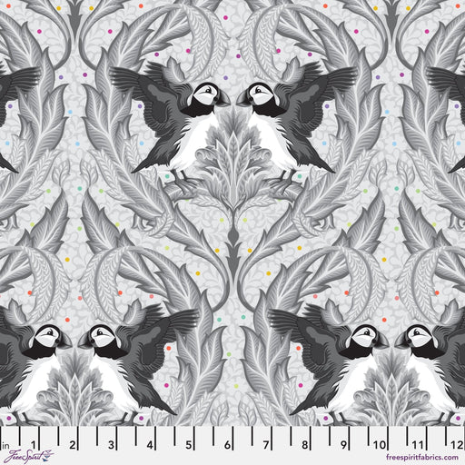PRE - Order Tula Pink Graywork - Huffin and Puffin PWTP260.WHISPER - Half Yard - October 2025 - Modern Fabric Shoppe