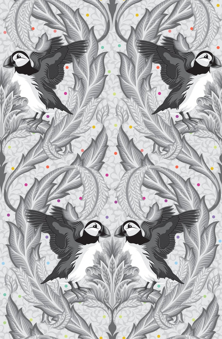 PRE - Order Tula Pink Graywork - Huffin and Puffin PWTP260.WHISPER - Half Yard - October 2025 - Modern Fabric Shoppe