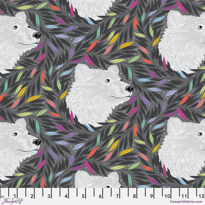 PRE - Order Tula Pink Graywork - Just Bearly PWTP261.CARBON - Half Yard - October 2025 - Modern Fabric Shoppe