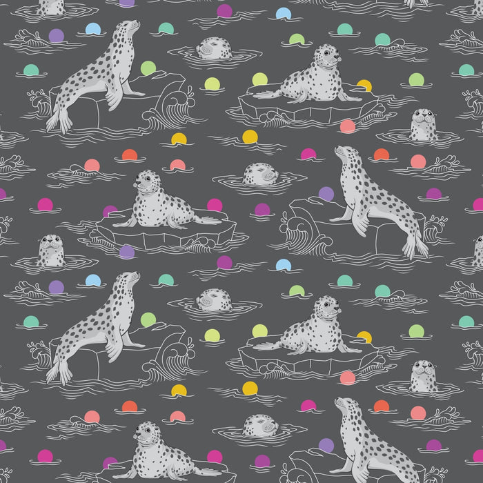 PRE - Order Tula Pink Graywork - Seal the Deal PWTP259.CARBON - Half Yard - October 2025 - Modern Fabric Shoppe