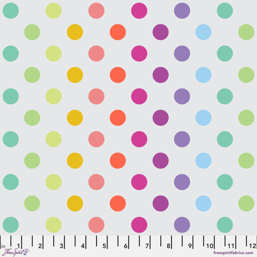 PRE - Order Tula Pink Graywork True Color - Disco Poms PWTP262.WHISPER - Half Yard - October 2025 - Modern Fabric Shoppe