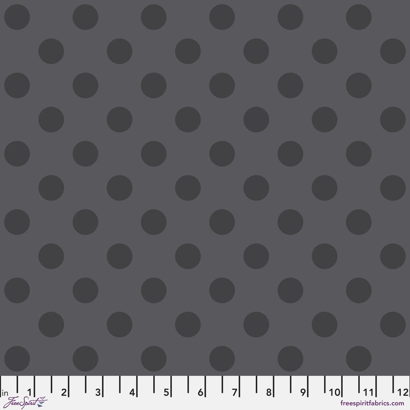 PRE - Order Tula Pink Graywork True Color - Pom Pom PWTP118.CARBON - Half Yard - October 2025 - Modern Fabric Shoppe