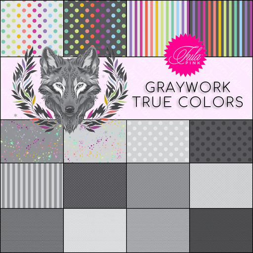 PRE - ORDER Tula Pink Graywork True Color - Yard Bundle - October 2025 - Modern Fabric Shoppe