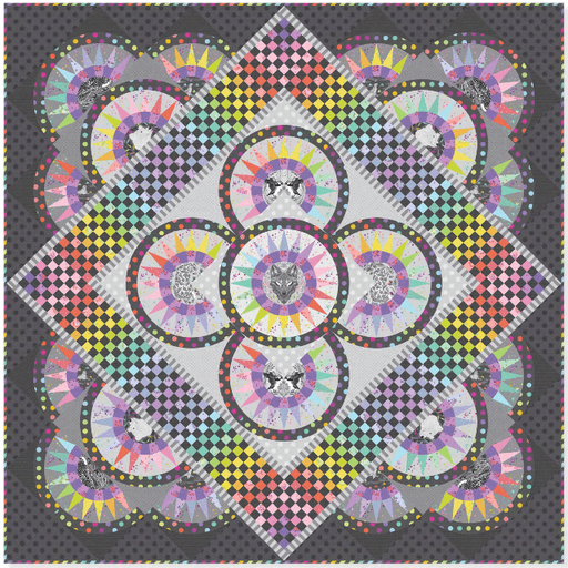 PRE - ORDER Tula Pink - Graywork - Vibrant Night Quilt Kit - Dark October 2025 - Modern Fabric Shoppe