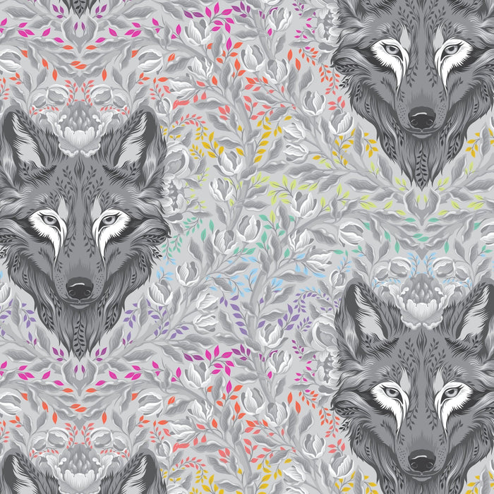 PRE - Order Tula Pink Graywork - Wolf of Pink Street PWTP256.FOG - Half Yard - October 2025 - Modern Fabric Shoppe