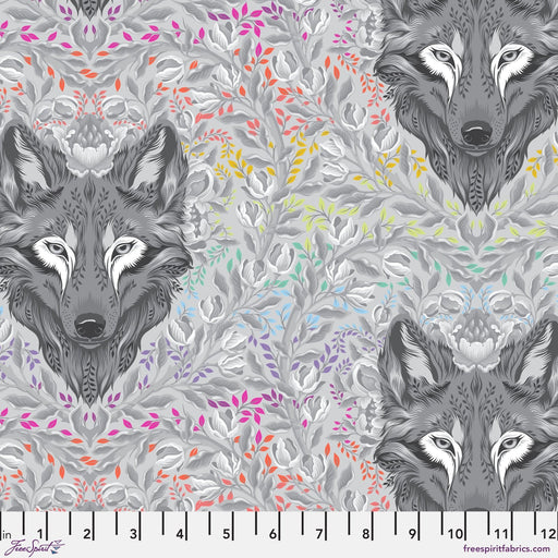 PRE - Order Tula Pink Graywork - Wolf of Pink Street PWTP256.FOG - Half Yard - October 2025 - Modern Fabric Shoppe