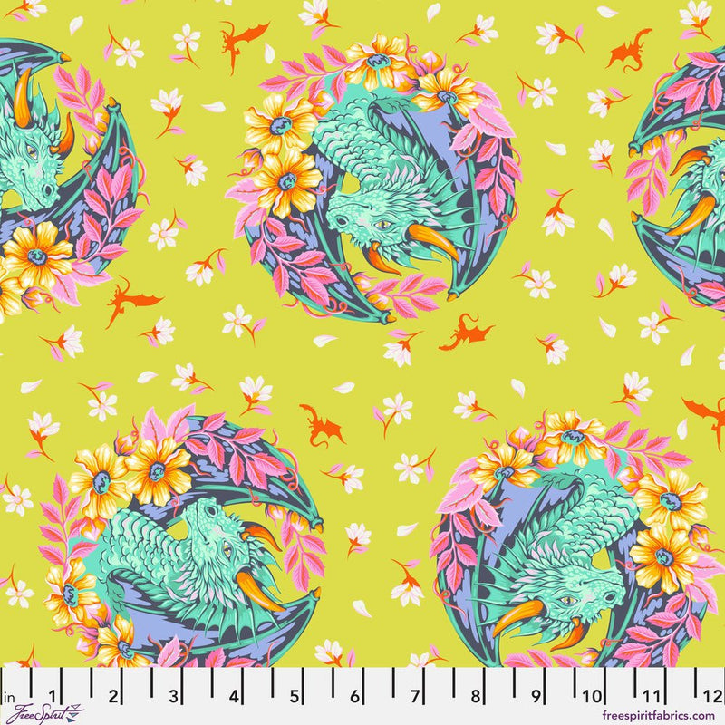 PRE - Order Tula Pink - Legendary - Dragon Ball She PWTP282.APPLE - Half Yard - October 2026 - Modern Fabric Shoppe